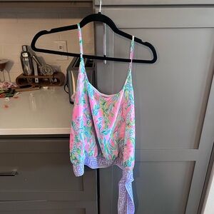 Lilly Pulitzer Pink Tropical Print Cami